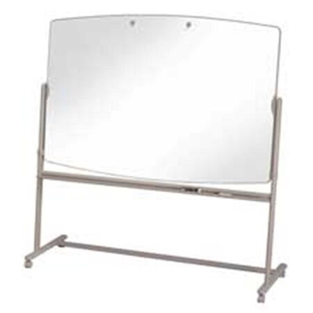 Quartet Quartet QRT3640TE Reversible Mobile Easel Board- 6ft.x4ft.-75in.- Neutral QRT3640TE